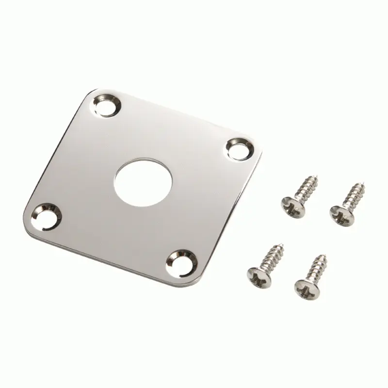 Gibson Metal Jack Plate - Nickel