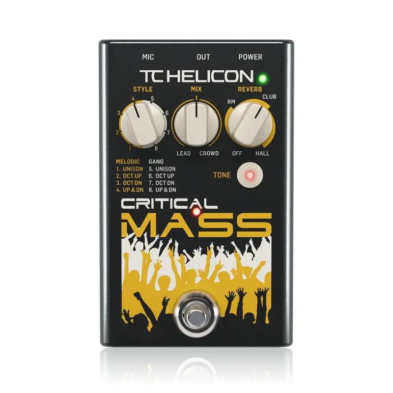 TC Helicon Critical Mass Vocal Harmony Effects Pedal