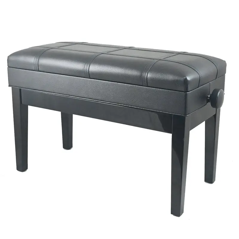 Adjustable Piano Bench (Large) - Black