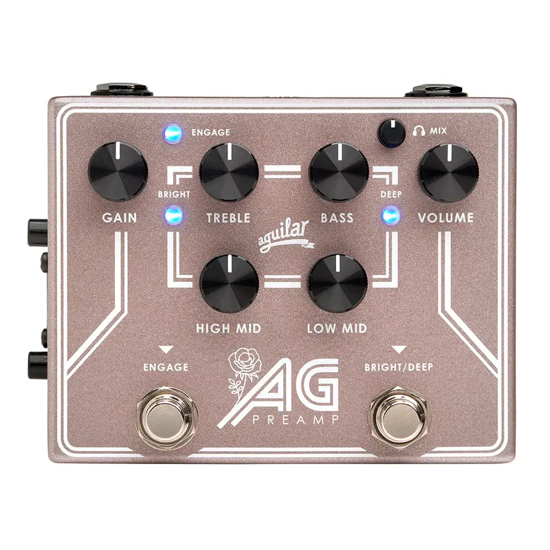 Aguilar AG Preamp/Direct Box - Breast Cancer Awareness Month, Rose Gold Sparkle