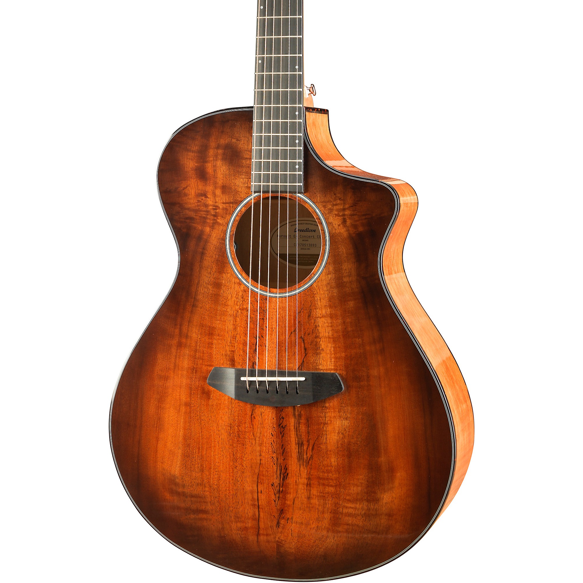 Breedlove Pursuit Exotic Concert CE Myrtlewood Acoustic-Electric Guitar