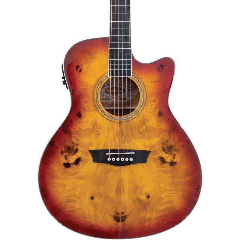 Washburn Deep Forest Burl ACE Acoustic-Electric Guitar