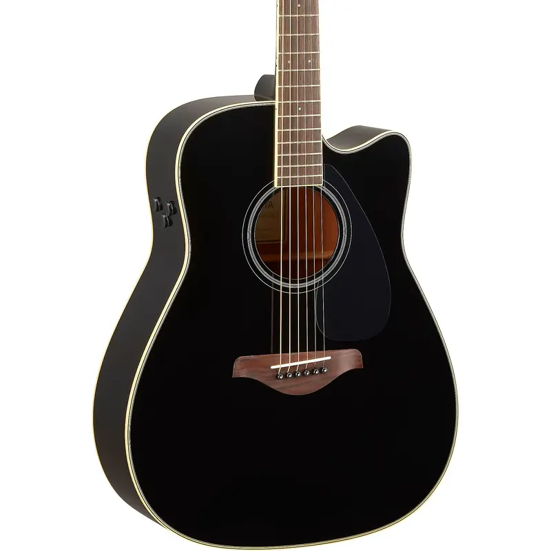 Yamaha FGC-TA TransAcoustic Dreadnought Cutaway Acoustic-Electric Guitar