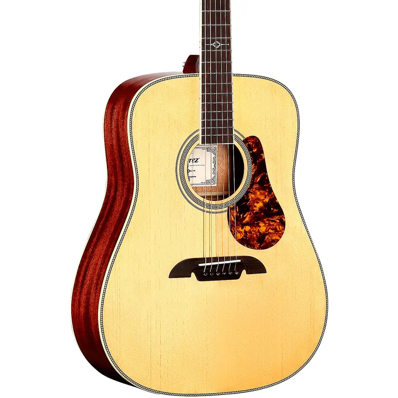Alvarez MD60E Herringbone Dreadnought Acoustic-Electric Guitar