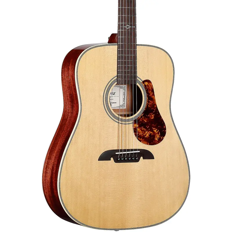 Alvarez MD610E Herringbone Dreadnought Acoustic-Electric Guitar