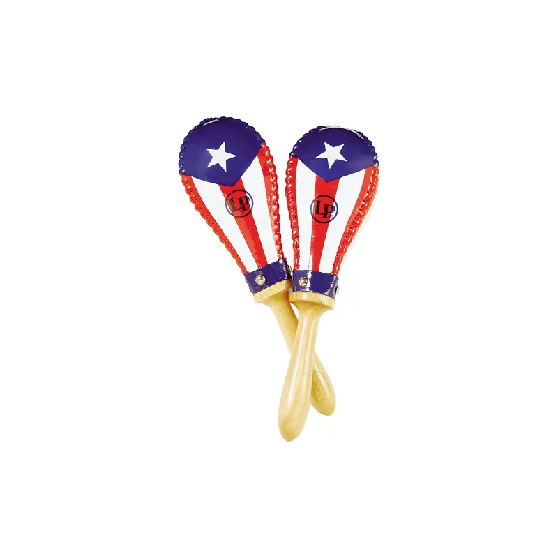 LP Puerto Rican Flag Rawhide Maracas