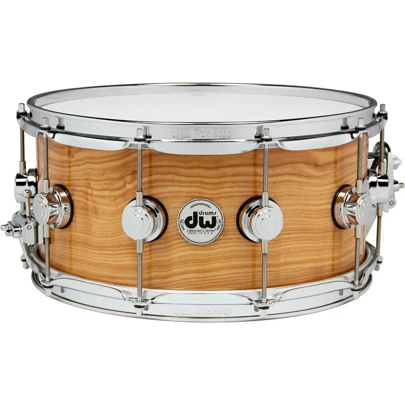 DW Exotic Figured Olive Ash Lacquer Snare