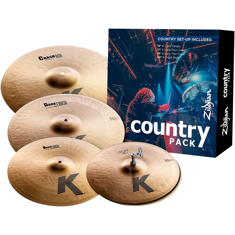 Zildjian K Series Country Cymbal Pack With Free 17" Crash