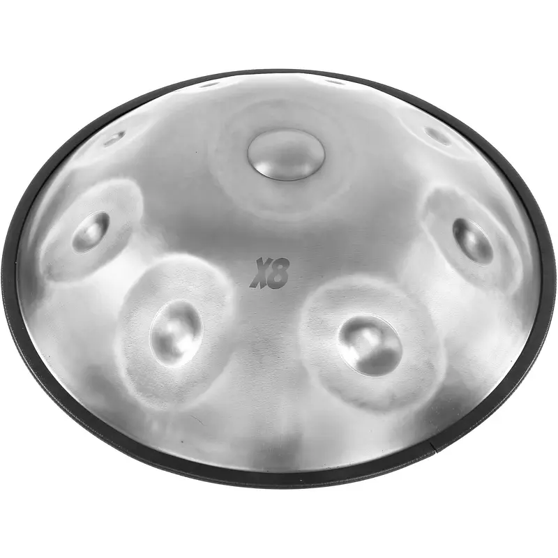 X8 Drums Pro Handpan F Low Pygmy, Stainless Steel With Bag, 9 Notes