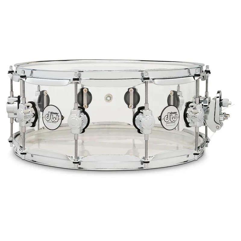 DW Design Series Acrylic Snare Drum With Chrome Hardware