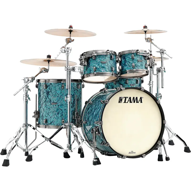 TAMA Starclassic Maple 4-Piece Shell Pack With 22" Bass Drum and Smoked Black Nickel Shell Hardware