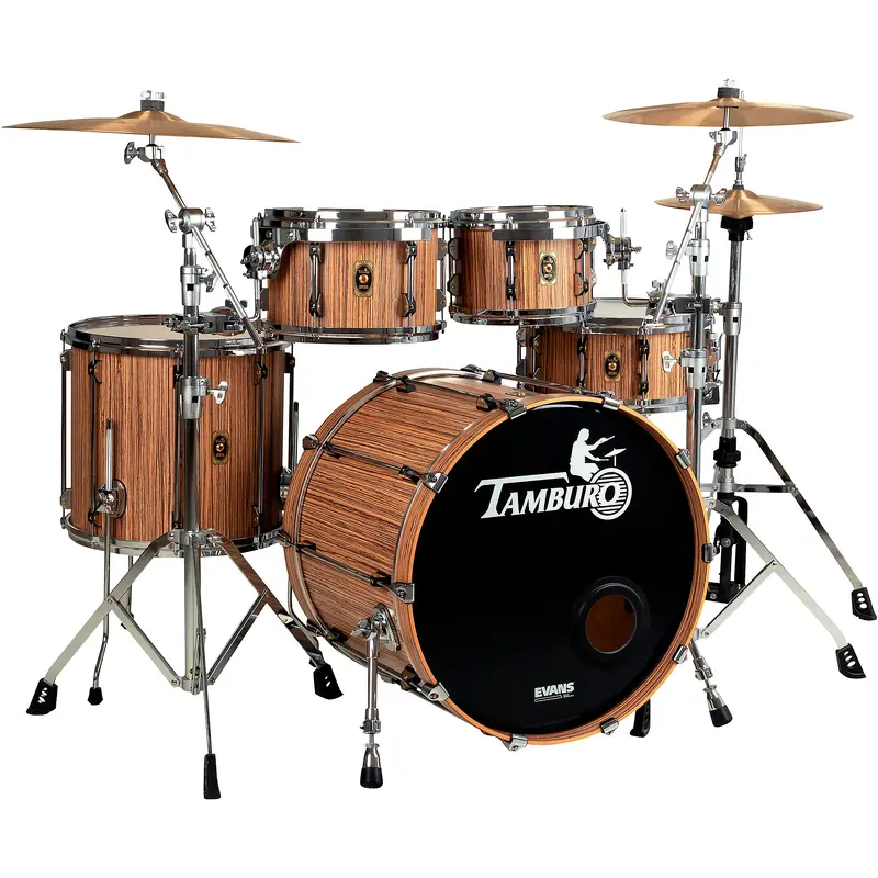 TAMBURO Opera Series 5-Piece Stave-Wood Shell Pack With 22" Bass Drum