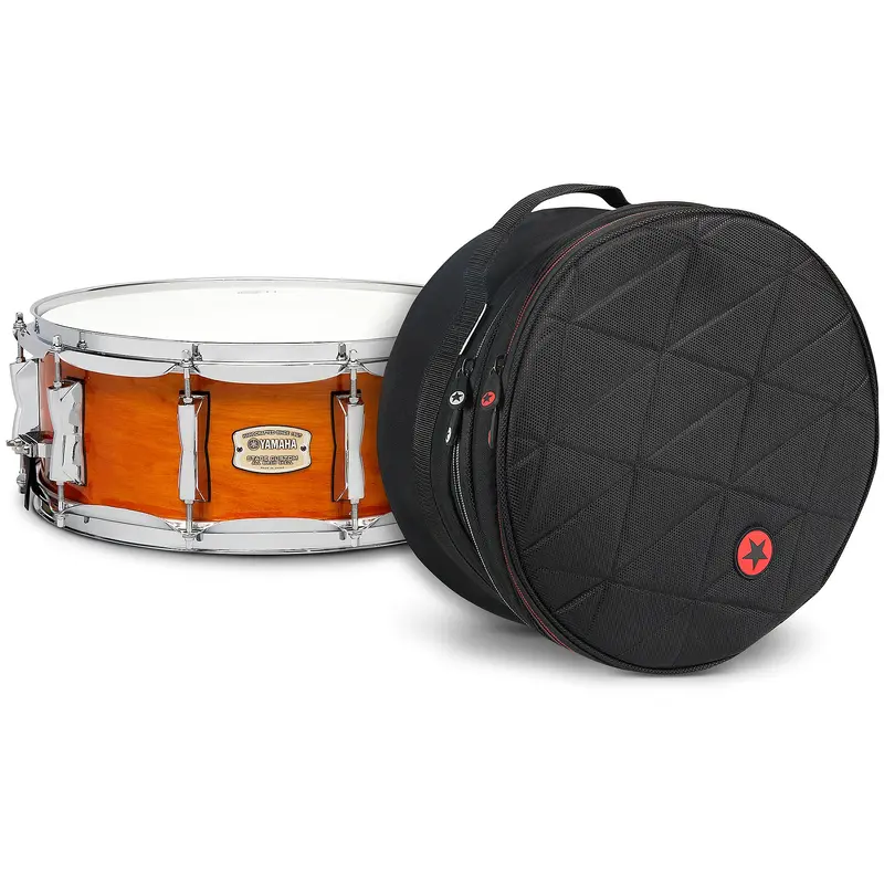 Yamaha Honey Amber Stage Custom Birch Snare With Road Runner Bag