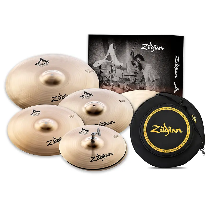Zildjian A Custom Cymbal Pack With Free 18" A Custom Crash with Free Bag