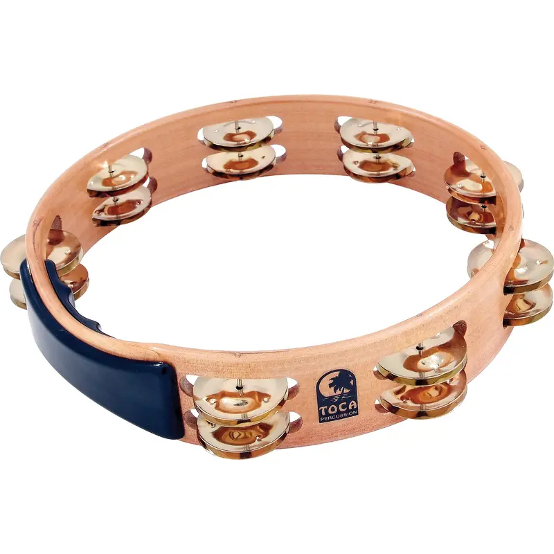 Toca Acacia Tambourine With Brass Jingles
