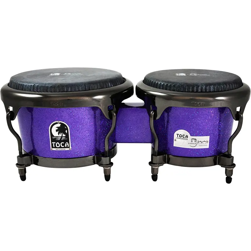 Toca Jimmie Morales Signature Series Purple Sparkle Bongos