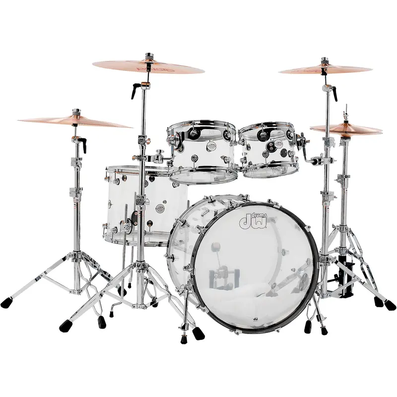 DW Design Series Acrylic 4-Piece Shell Pack With Chrome Hardware