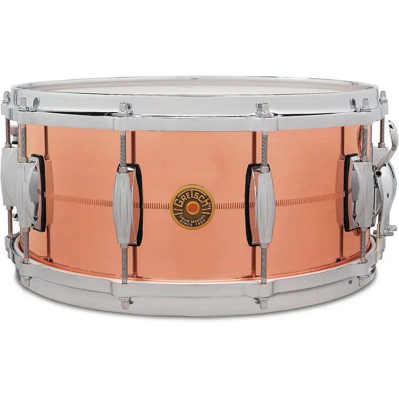 Gretsch Drums USA C2 2mm Polished Copper 10 Lug Snare Drum