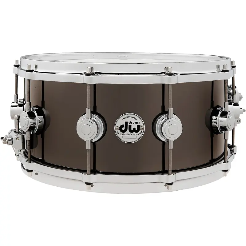DW Collector's Series Black Nickel Over Brass Snare Drum With Die-Cast Hoops