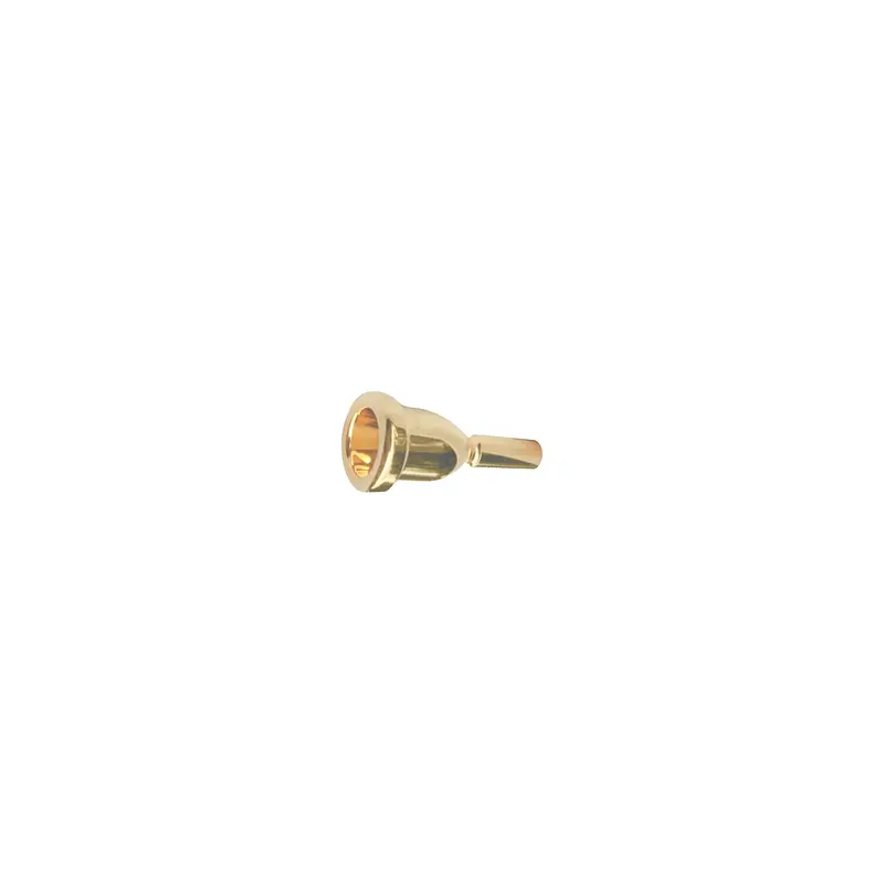 Bach Mega Tone Large Shank Trombone Mouthpiece in Gold