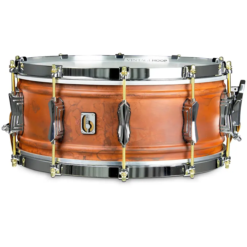 British Drum Co. Firebird Series Copper Over Brass Snare Drum