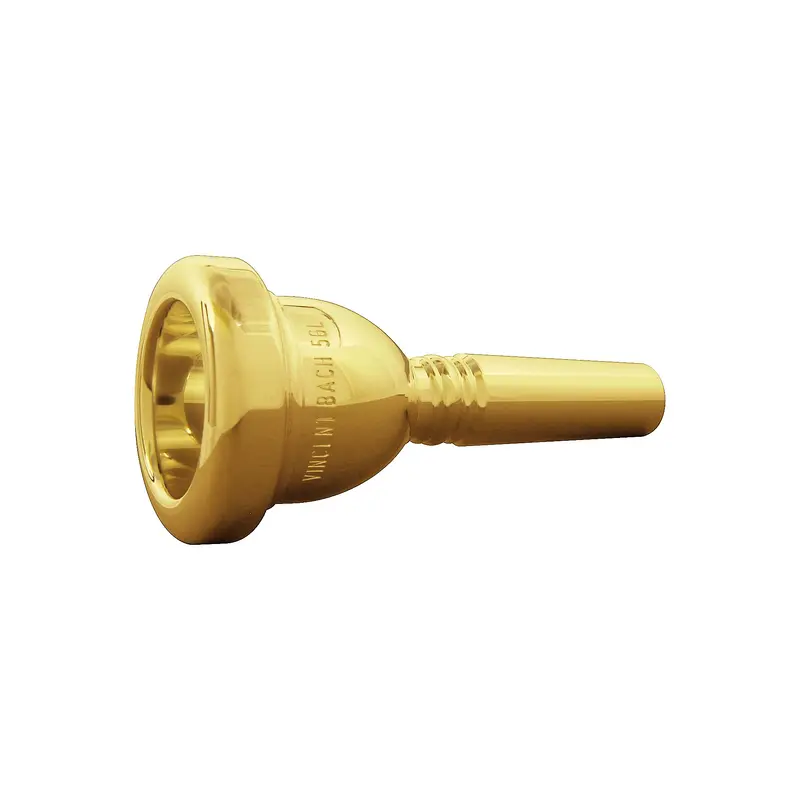 Bach Standard Series Large Shank Trombone Mouthpiece in Gold