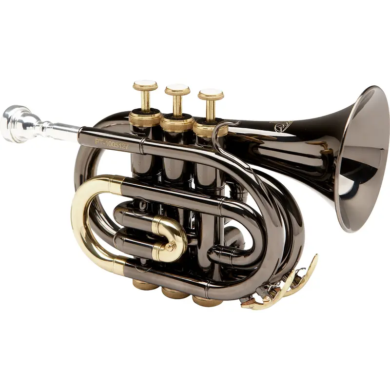 Allora MXPT-5801-BK Black Nickel Series Pocket Trumpet