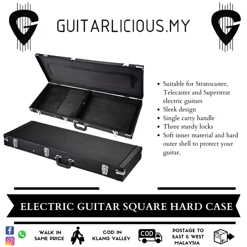 Electric Guitar Hard Case - Square Design for Stratocaster & Telecaster (C/LGC)