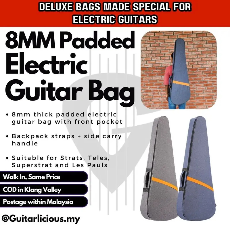 Deluxe 8mm Think Sponge Padded lead Electric Guitar Bag ( LS001-Lead )