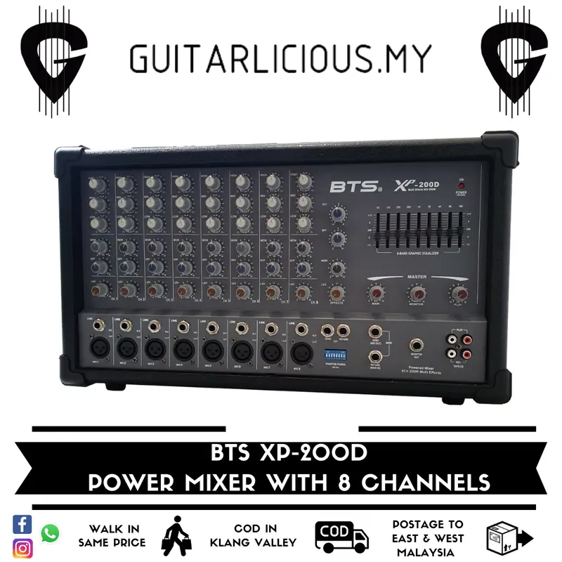 BTS Power Mixer (8 Channel) - DML-200D