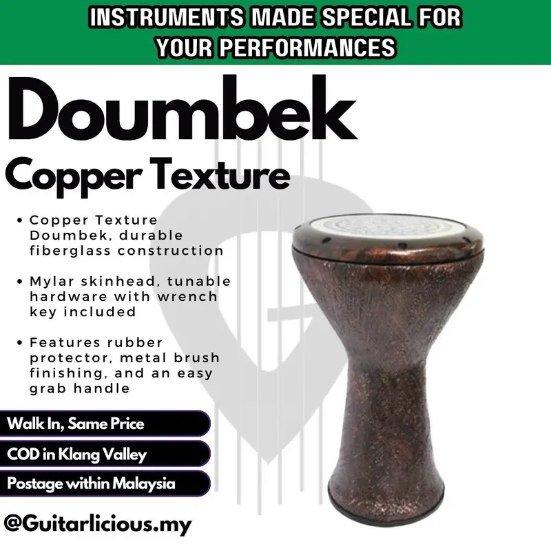 Copper Texture Doumbek / Yanki / Darbukas ( FDB17CopperTX / FDB17CB )