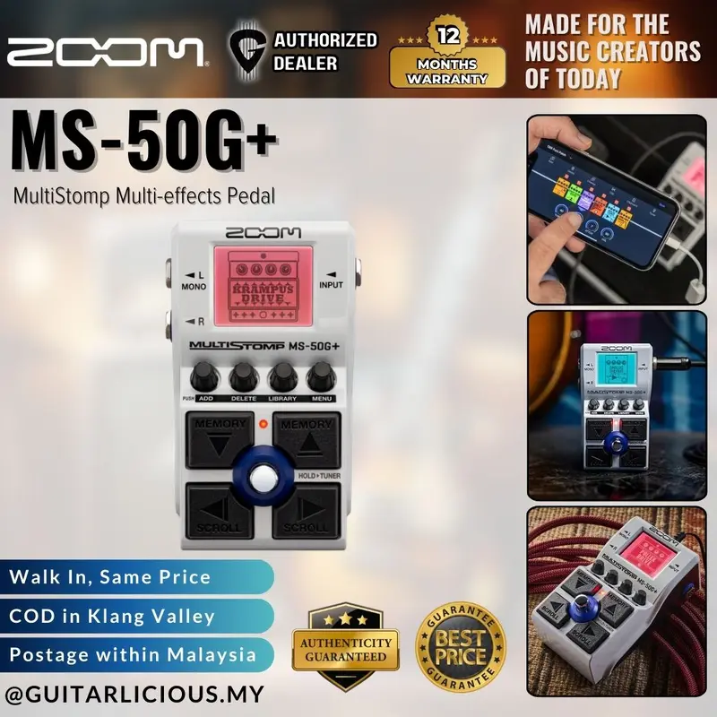 Zoom MS-50G+ MultiStomp Multi-effects Pedal ( MS-50G+ )