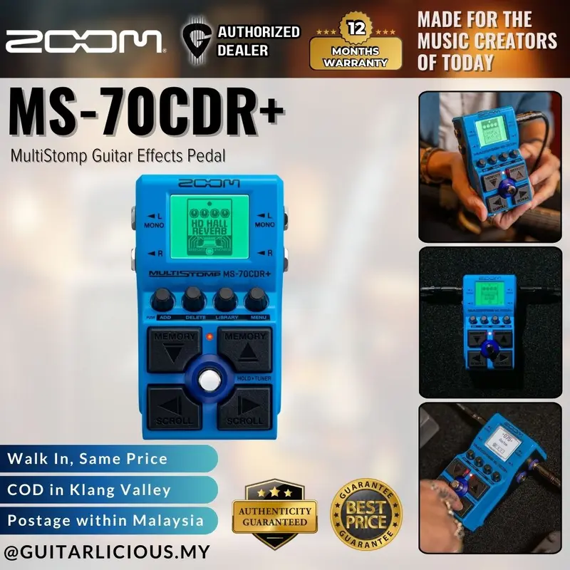 Zoom MS-70CDR+ MultiStomp Guitar Effects Pedal ( MS-70CDR+ )
