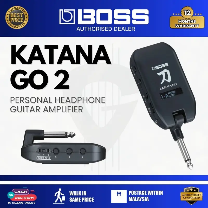 Boss Katana Go 2 Personal Headphone Guitar Amplifier ( KATANA:GO-2 / KTN-GO2 )