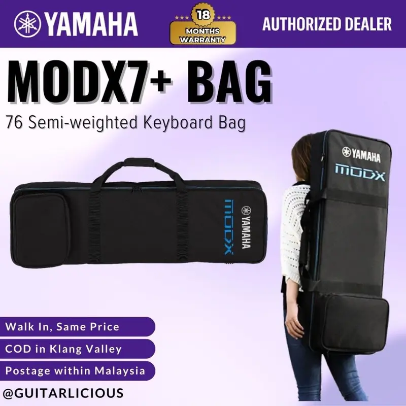 Yamaha MODX7+ 76 Semi-weighted Key Synthesizer BAG / SC-MODX7