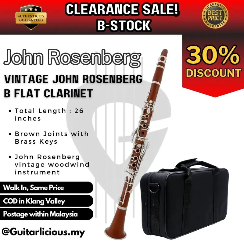 Vintage John Rosenberg Clarinet [ B-STOCK / Clearance Sales ]