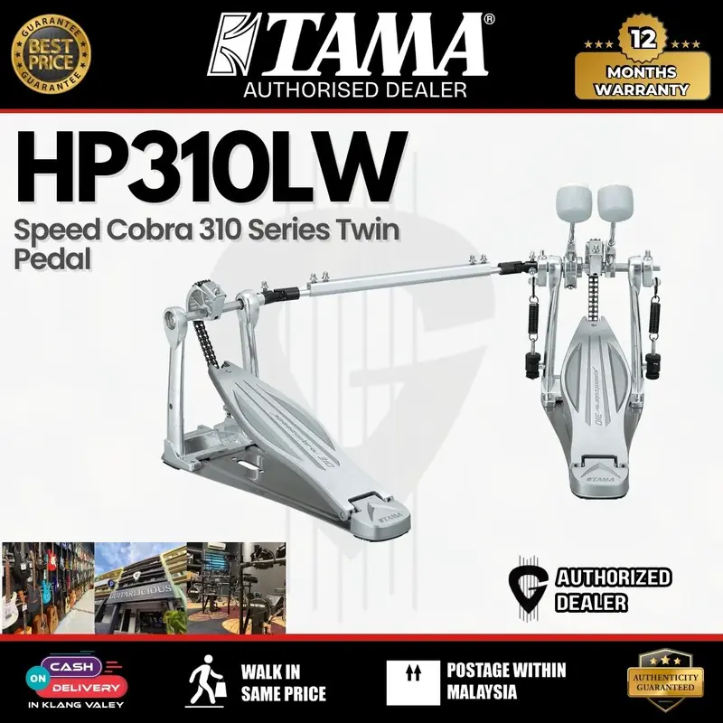 Tama HP310LW Speed Cobra 310 Series Twin Pedal ( HP310LW / 310  / HP - 310LW )
