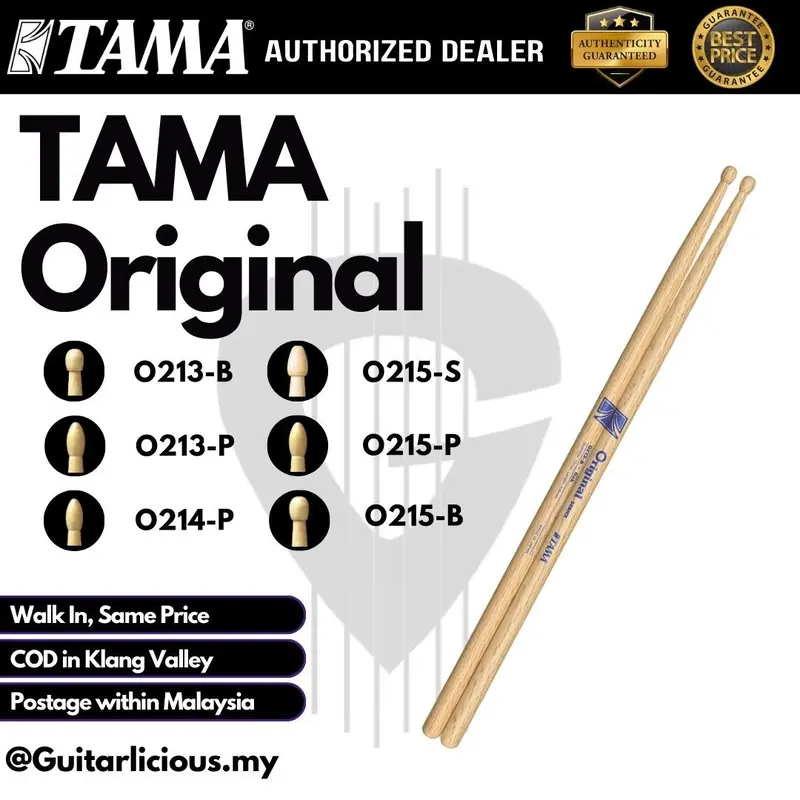 TAMA Original Series Drumsticks Wood Tip