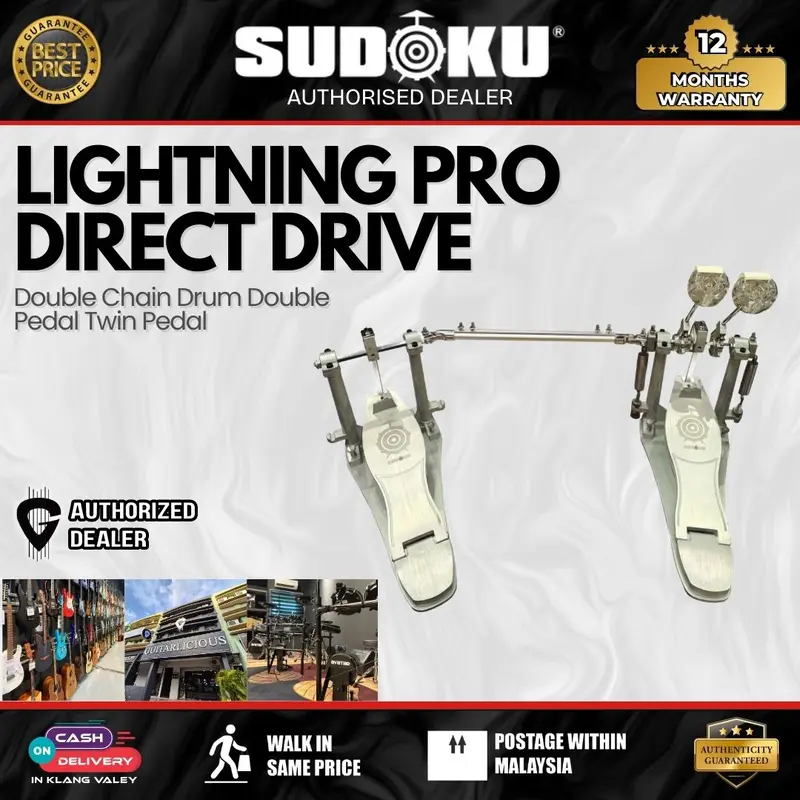 Sudoku Lightning Pro Direct Drive/ Double Chain Drum Double Pedal Twin Pedal (Pro Drive)