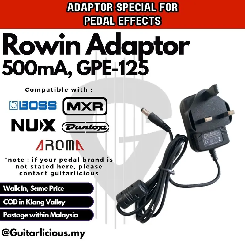 Power Supply Adapter Guitar Effect Pedal 9V AC/DC For Joyo / Boss / Nux / Dunlop / Zoom / MXR / Cuvave / ibanez / Mooer