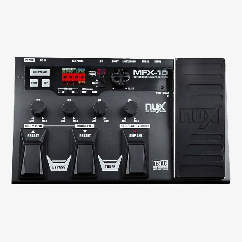 NUX MFX-10 Multi-Effects Processor Pedal (MFX 10 / MFX10)