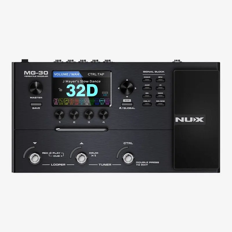 NUX MG-30 Versatile Modeller Multi-Effects Pedal with Footswitch