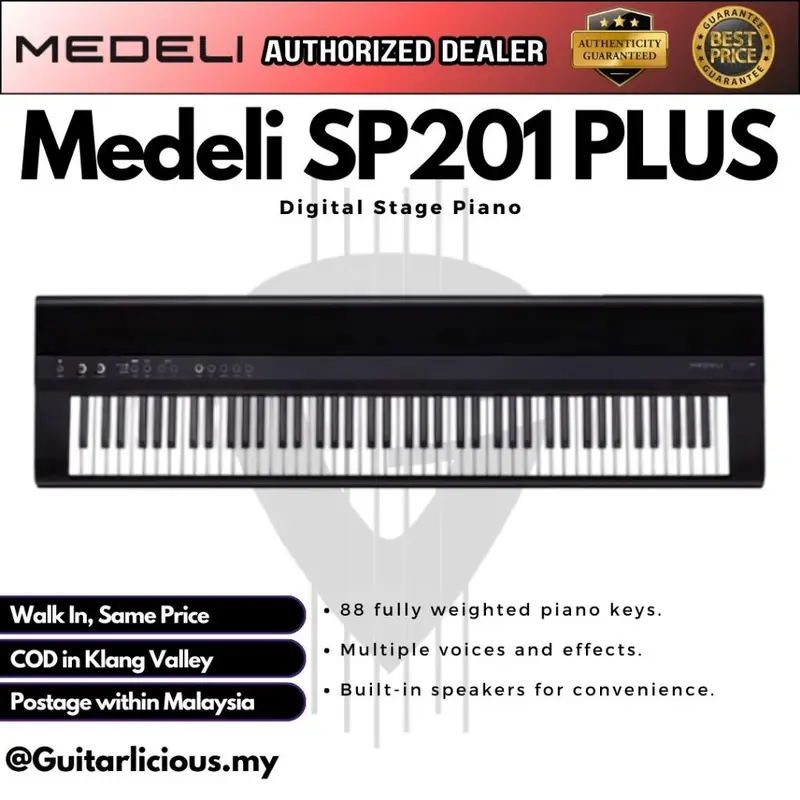 Medeli SP201PLUS Digital Stage Piano - Black ( SP201 PLUS )