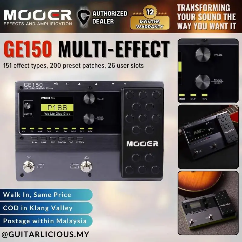 Mooer GE150 Multi Effects Processor - GE150