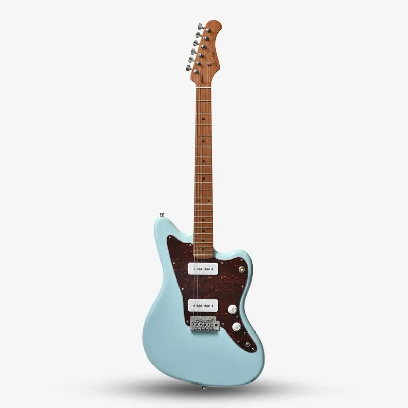Bacchus BJM-1-RSM/M Roasted Maple Fretboard, Jazzmaster Electric Guitar w/ Bacchus BP-90 Pickups , Pastel Sonic Blue