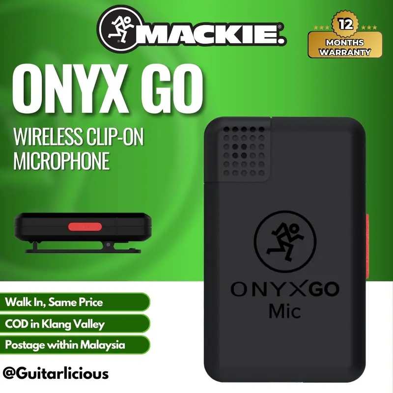Mackie OnyxGO Wireless Clip-On Microphone