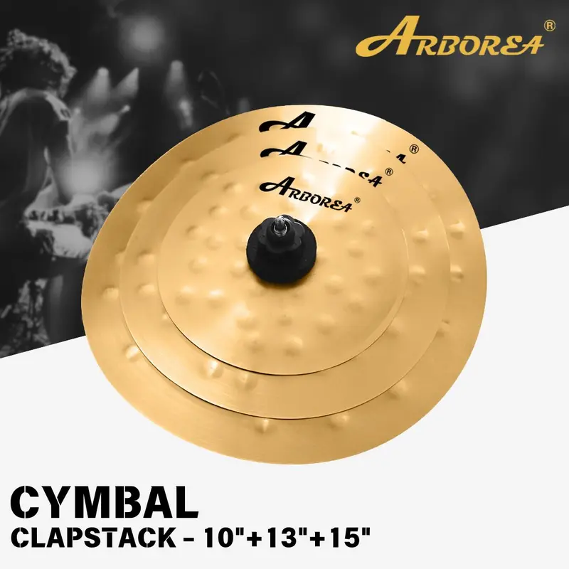 Arborea Cymbals Clapstack - 11inch  / 13inch / 15inch