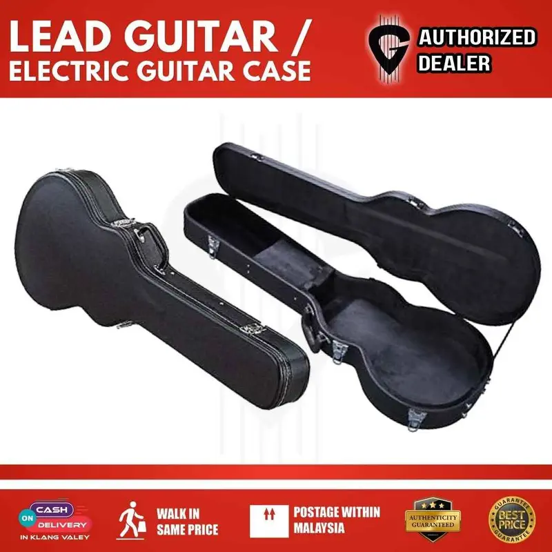 Lead Electric Guitar Hard Case for Stratocaster, Telecaster & Superstrat Electric Guitar (B-68L)