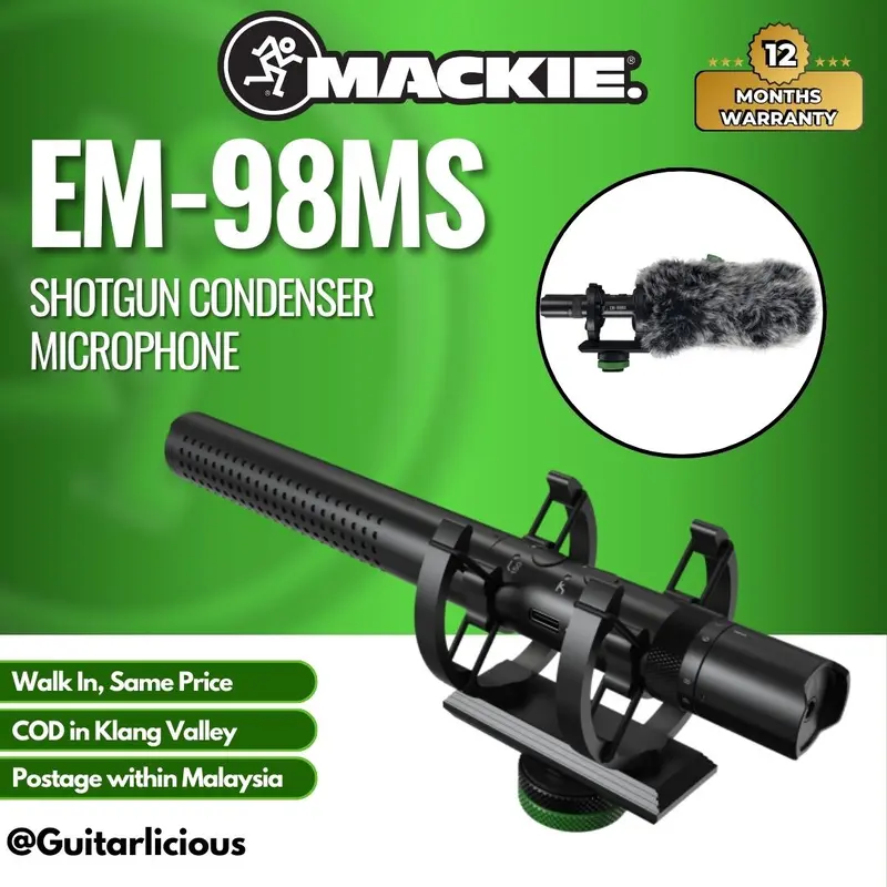 Mackie EM-98MS Shotgun Condenser Microphone