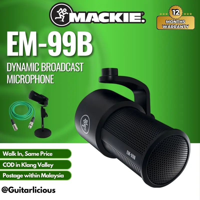 Mackie EM-99B Dynamic Broadcast Microphone